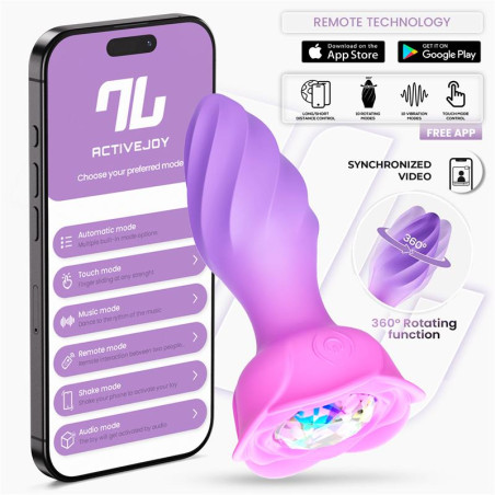 Moxy Plug Anal con Rotacion 360º con App